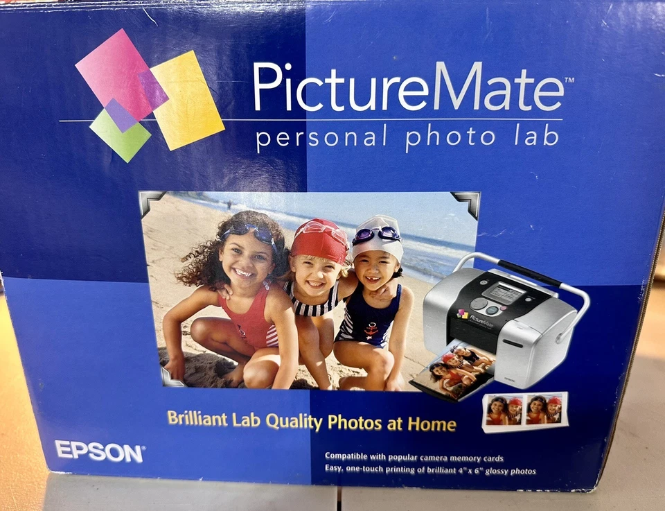 Epson Picture Mate Portable Photo Printer Photo Lab#C11C556001 Pre-used Complete - Image 3 of 4