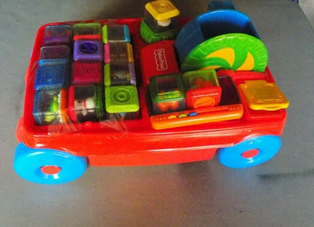 Fisher price peek sales a blocks wagon