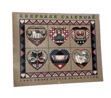 Keepsake Cross Stitch Calendar 1989 by Craftways with 12 patterns new
