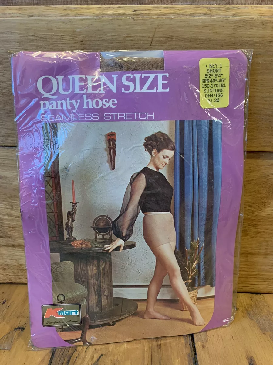 Vintage NEW Panty Hose Kmart Woman’s Queen 5’2” to 5’4” Suntone Nylon USA