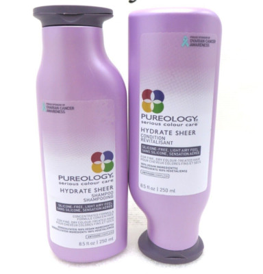 PUREOLOGY HYDRATE SHEER Shampoo & Condition 8.5 oz.(original formula)