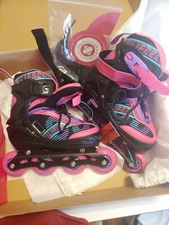 SULIFEEL Arigena 10-13 Size Adjustable Light up Inline Roller Skates unisex