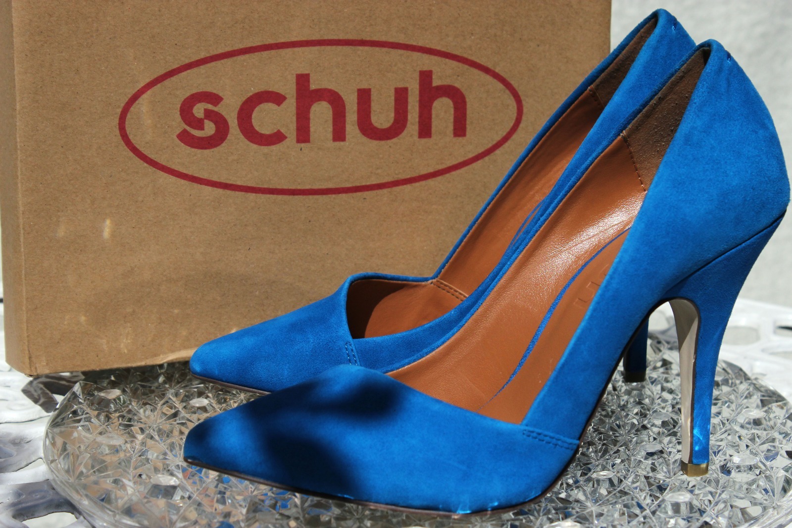 NEU SCHUH Pointed Court Blau Stiletto High Heels Pointed Toe UK 5.5 EU 39 Heels NEU SCHUH Pointed Court Blau Stiletto High Heels Pointed Toe UK 5.5 EU 39 Heels