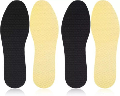 2 Pairs Thin Inserts Barefoot Shoe Insoles Odour Eating Cuttable Shoe Inserts Ab