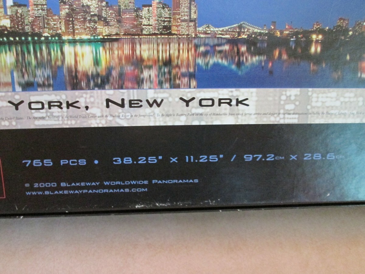 750 Pcs. Panoramic Puzzle- New York, New York Skyline