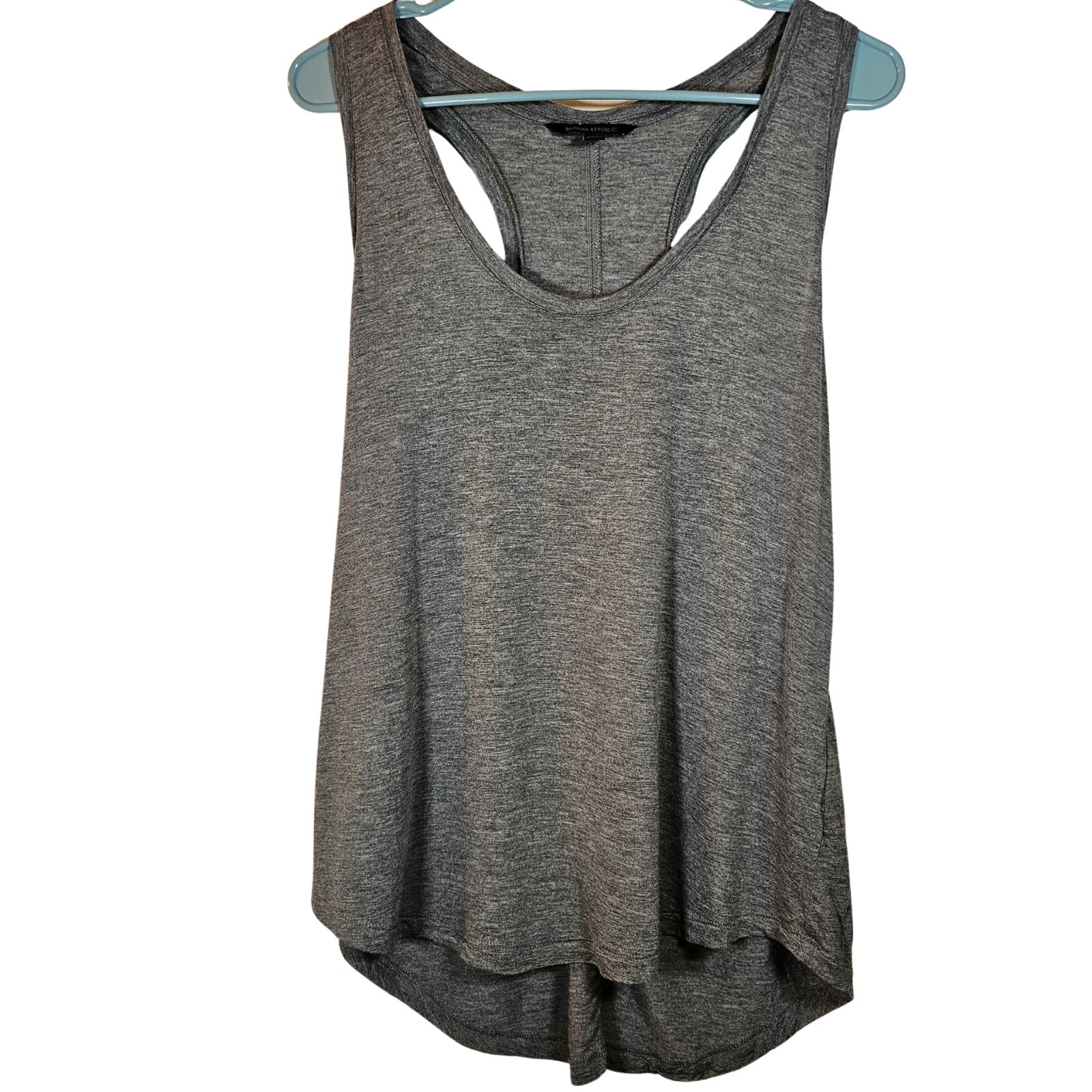 Banana Republic Heather Grey Racerback Tank in Small Size