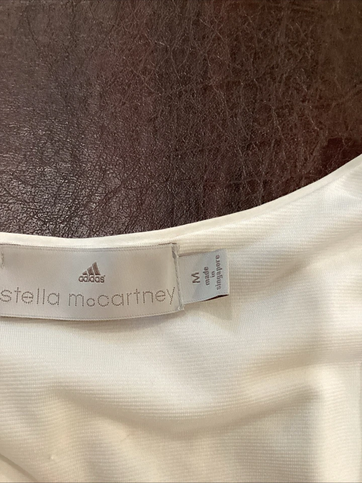 Adidas Stella McCartney Women’s Tank Top White Vented Side And Back Panels Med - Image 3 of 3
