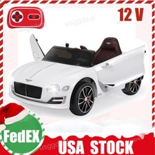 12V Kids Ride on car LICENSED Bentley Style Car Vehicle Toys Remote Xmas Gifts