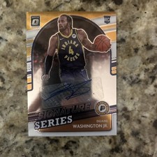 2021-22 Donruss Optic Duane Washington Jr Signature Series Rookie Auto RC SS-DWJ