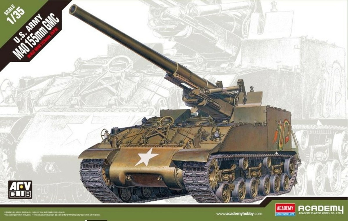Tank888 さん用H139 m304 m518 ba403 Academy 1/35 US Army M40 155mm GMC Self-propelled Artillery Tank