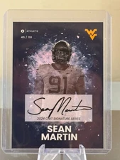2024 Onit West Virginia WVU Football Sean Martin ON CARD Autograph /110 Auto