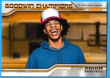 2023 Upper Deck Goodwin Champions Orange Parallel Scoot Henderson RC #88