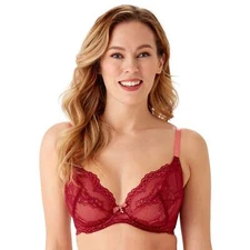 Gossard Superboost Lace Plunge Bra Cranberry/Raspberry Sorbet New Lingerie 7725