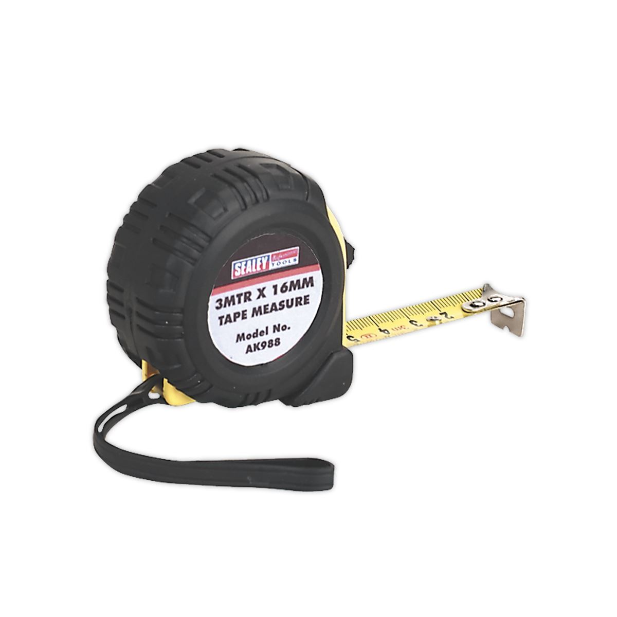 Sealey Gomma Nastro Misurare 3M(10ft)X 16mm - Metrico/Imperial AK988
