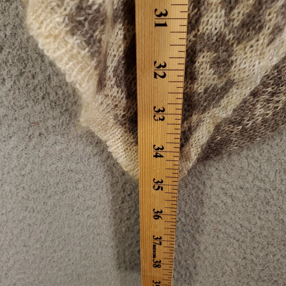 Сделано в Италии шерсти Mohair пончо женщин один размер животное печати шаль свитер - Изображение 4 из 4