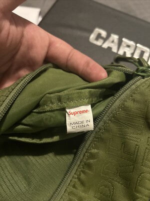 Supreme Logo Print Waist Bag Cordura Nylon SS19 Olive Green One