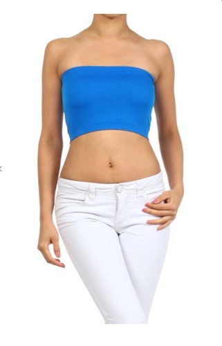 NEW WOMEN SEAMLESS BANDEAU TUBE STRAPLESS BRA layering TOP PLUS SIZE 1X 2X 3X 4X - Picture 25 of 26