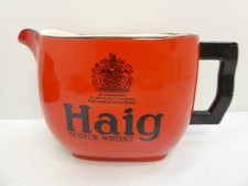 VINTAGE HAIG SCOTCH WHISKEY ADVERTISING WATER JUG MADE IN ENGLAND POTTERY