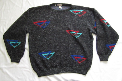 Vtg Collection International UGLY Pullover Sweater Sz XL (Made in Itay) MS23