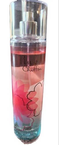 BATH AND BODY WORKS PINK CHIFFON Fine Fragrance Mist 8 Oz Gently Used