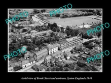 OLD 8x6 HISTORIC PHOTO AERIAL VIEW SYSTON ENGLAND BROOK ST ENVIRONS c1940 1