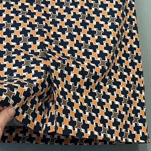 Talbots Size 10 Geometric Artsy Print Skirt Career Office Siren Old Money Preppy - Picture 5 of 9