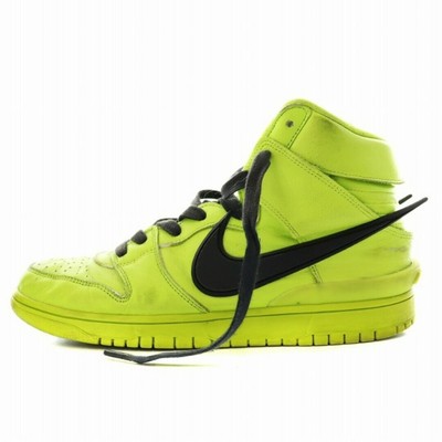 Nike x AMBUSH DUNK HIGH FLASH LIME FRESH SNEAKER SHOES US 10.5 
