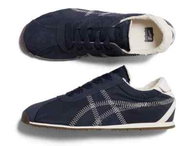 Onitsuka Tiger TIGER CORSAIR A55 ネイビー Onitsuka Tiger CORSAIR A55 1183C317 401 MIDNIGHT/CREAM 75TH
