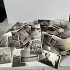 Job Lot WW2 Unknown Soldier Scenes Family Military Snapshot Photographs Curled