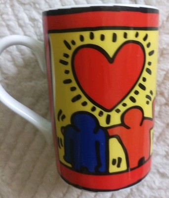 Keith Haring  By Könitz Kaffeebecher groß Keramik  Style No.2