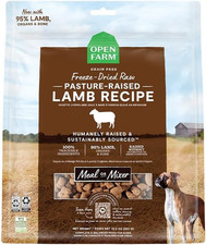 Freeze Dried Raw Dog Food, Humanely Raised Meat Recipe with Non-Gmo Superfoods a