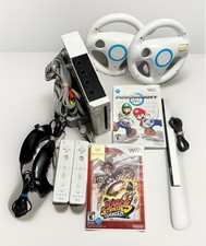 Nintendo Wii Console Bundle Mario Kart Mario Strikers Charged 2 Wheels Tested