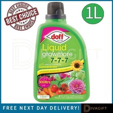 DOFF GROWMORE PLANT FEED 1L LIQUID MULTI PURPOSE FOOD INDOOR OUTDOOR PLANT FEED 7.99 per litre