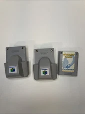 Nintendo 64 Rumble Pak Gray (NUS-013)  Lot Of 2 And Performance Memory Card