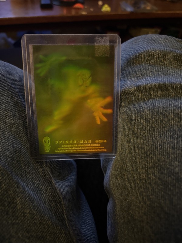 SPIDER-MAN 4 OF 4 HOLOGRAM CARD/SPIDER-MAN 1994/FIRST EDITION FLEER.