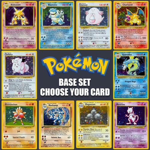 Pokemon 1999 Base Set Unlimited! Choose your cards! NM-LP-