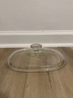 Pyrex  Glass Oval Lid F12C Replacement Glass Corning Ware Casserole Top 9.5"