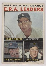 1964 Topps League Leaders Sandy Koufax Dick Ellsworth Bob Friend #1 HOF 12g7