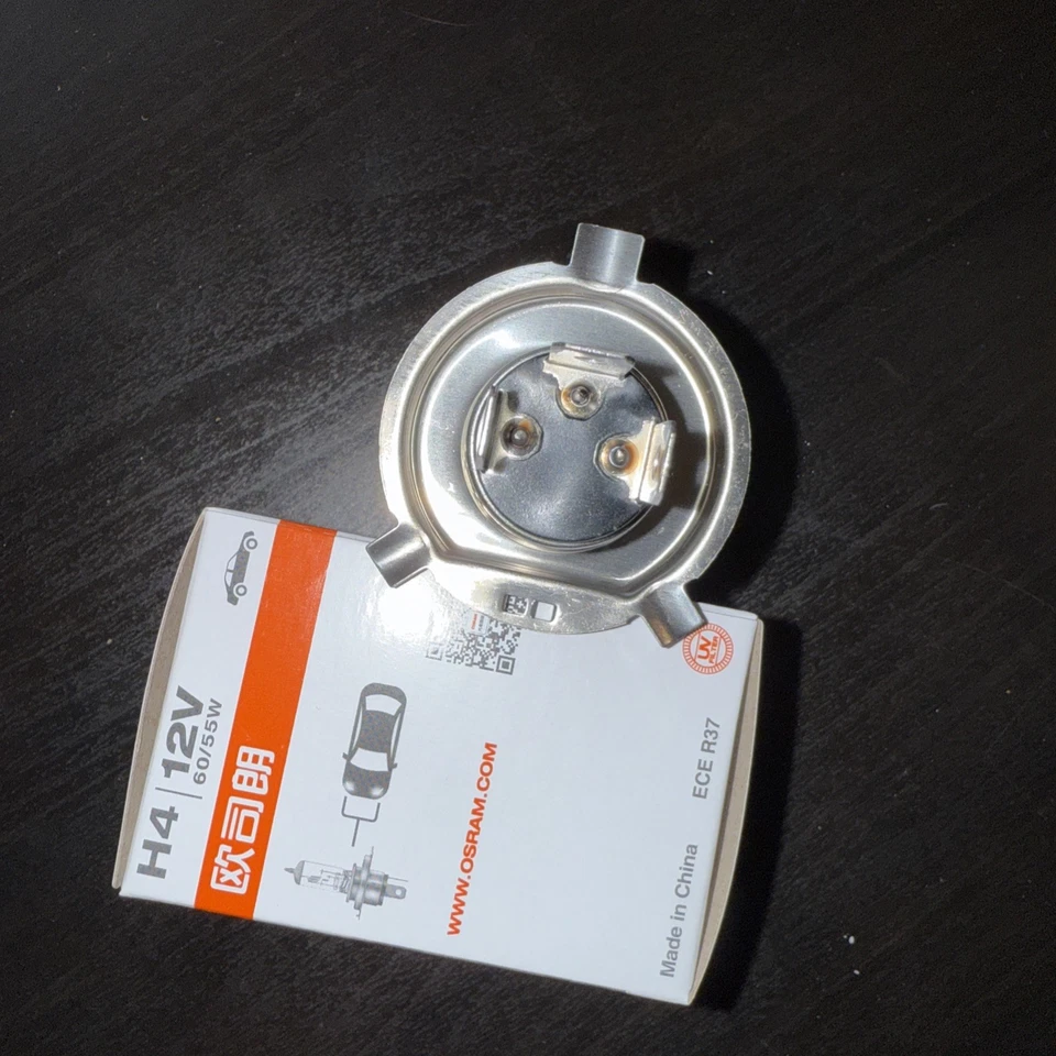 Osram H4 12V 60/55W 64193 P43t Luz Halógena Automática CLÁSICA Bombilla Faro Coche Foto 3 de 4