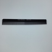 Vintage Unbreakable Black Comb Advertising "Hair For All"