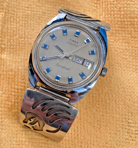 Vintage Timex Electric Dynabeat Mens Wristwatch