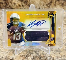 2013 Topps Finest Keenan Allen Gold Refractor Rookie Auto /50 🔥 Player Used