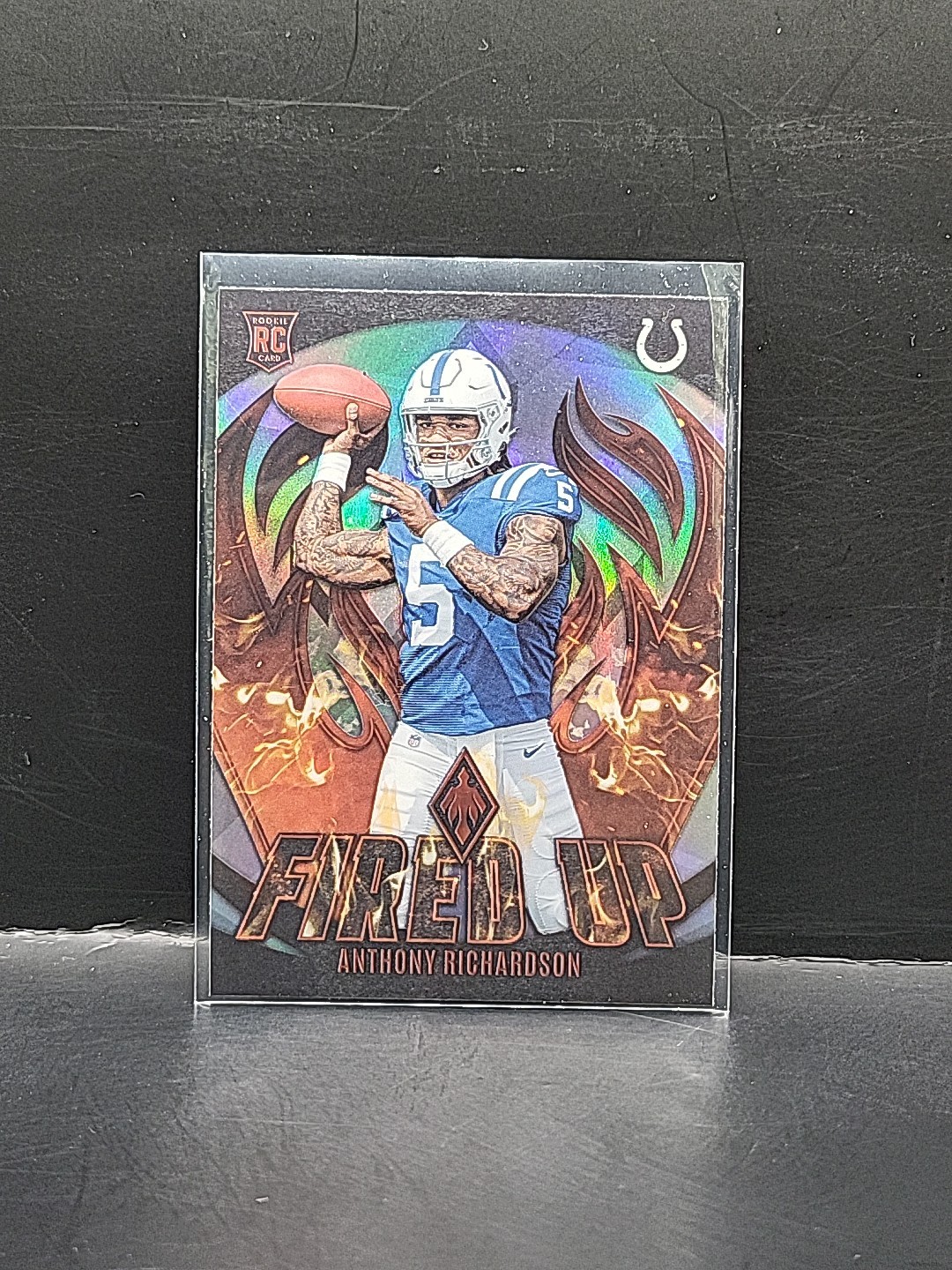 2023 Panini Phoenix - Fired Up Silver #FU-6 Anthony Richardson (RC) Colts