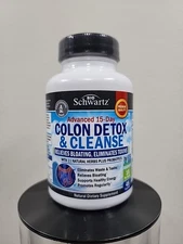 Bio Schwartz Advance 15 Day Colon Detox and Cleanser - 45 Caps - New 06/26