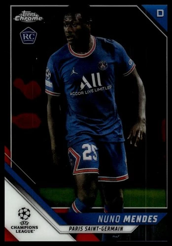 2021-22 Topps Chrome UEFA Champions League Nuno Mendes #22
