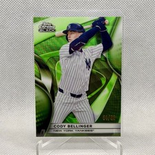 2024 Topps Chrome Black Cody Bellinger Green Wave Refractor /99 Yankees #9