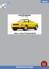 Ebook Audi 80 Cabrio (1991-2000) Reparaturanleitung Motor 1,9 Liter TDI 90 PS