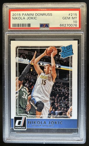 2015-16 Panini Donruss Nikola Jokic Rookie RC #215 Nuggets PSA 10 GEM MINT