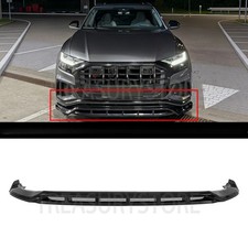 For Audi Sq8 Q8 S-line Mk1 Facelift 24-26 Gt Style Glossy Black Front Bumper Lip