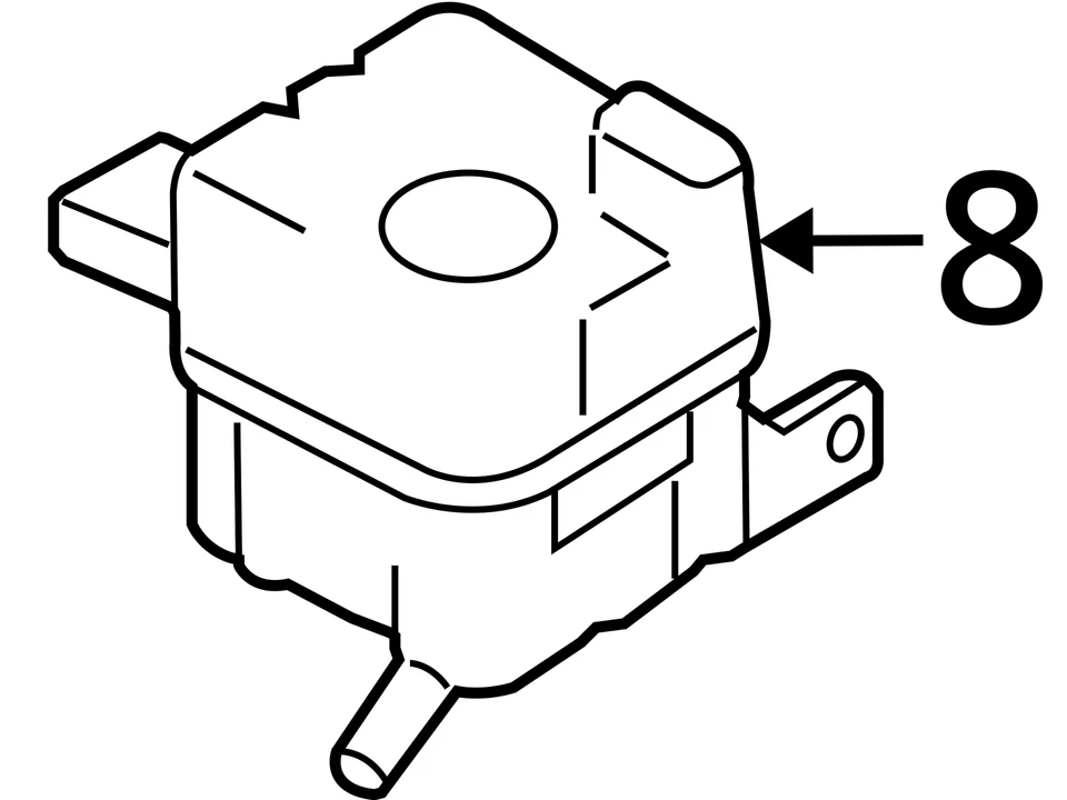 Coolant Reservoir Fits 05-07 FIVE HUNDRED 4351593 - Изображение 3 из 3